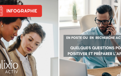En poste ou en recherche d’emploi : quelques questions pour positiver et préparer l’après.