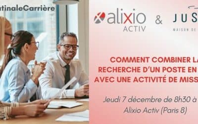 Matinale Cercle Activ&rsquo; 07/12 : Combiner recherche d’un CDI et activité de mission
