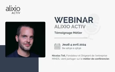 Témoignage Métier : devenir conférencier – Webinar 04/04/2024