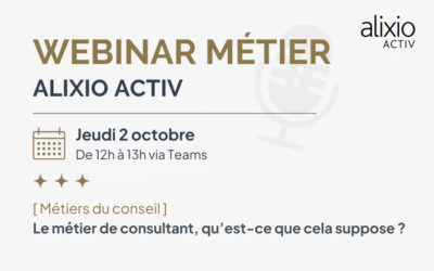 Le métier de consultant : Webinar 02/10/2025